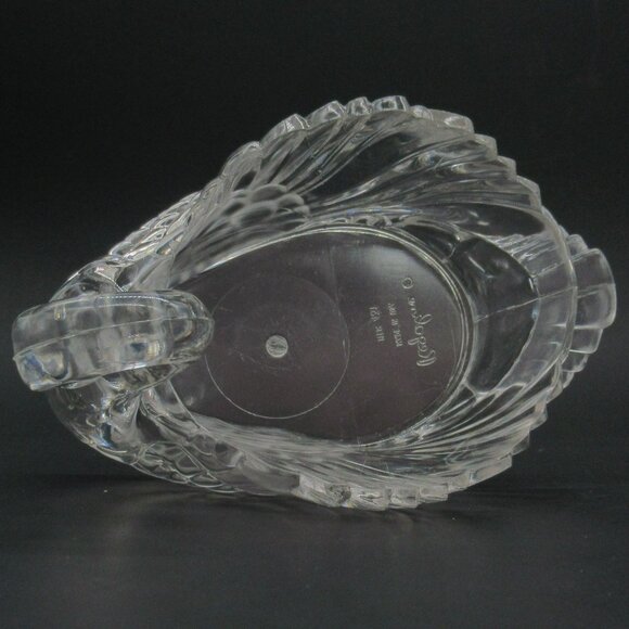 Vintage Regaline Swans Set of 5 Clear Crystal Acrylic 5.75" Planters Dishes - Picture 5 of 10